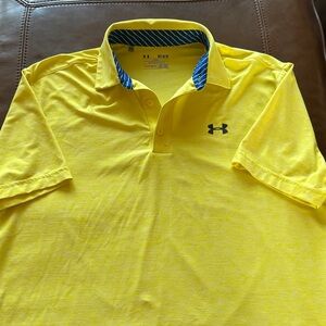 Under Armour Men's Bright Yellow Polo Shirt
